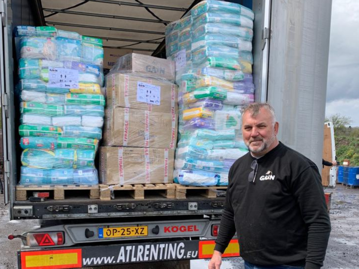 Loading truck during Covid